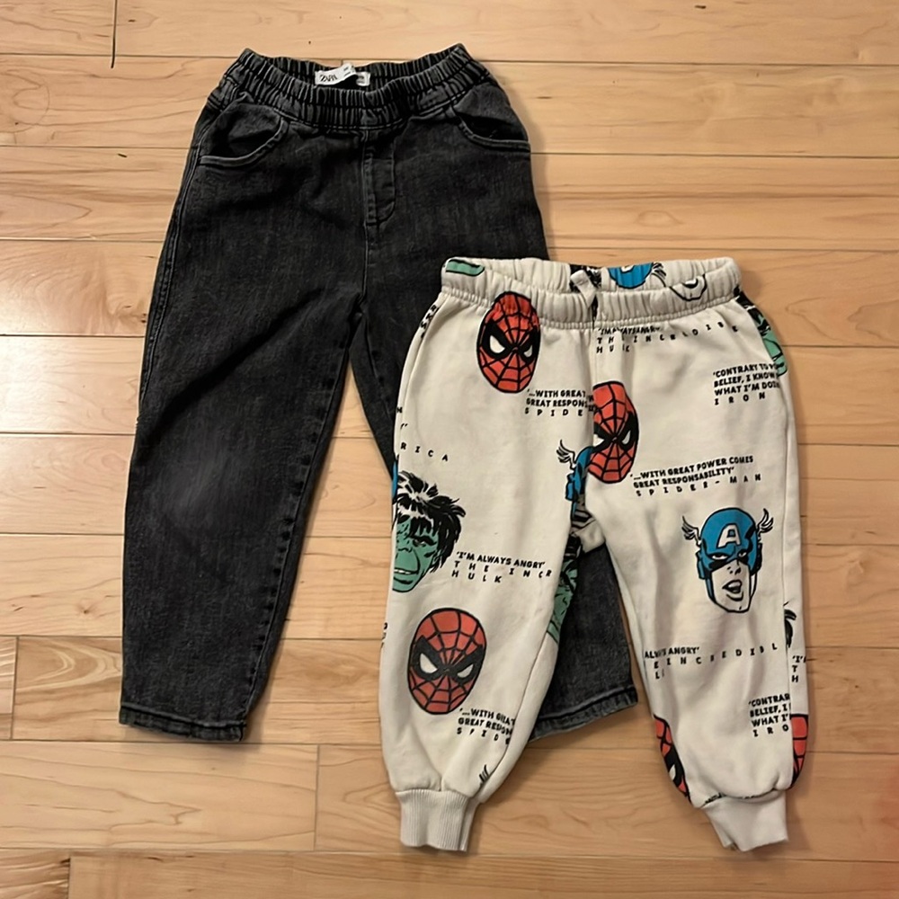 Set of 2 Zara kids size 4-5 pants